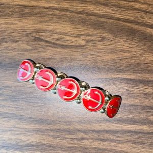 Red anchor bracelet